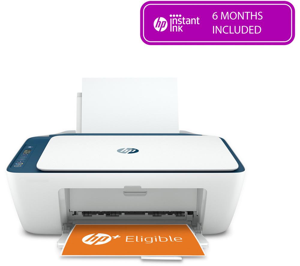 Image of HP DeskJet 2721e All-in-One Wireless Inkjet Printer with HP, White