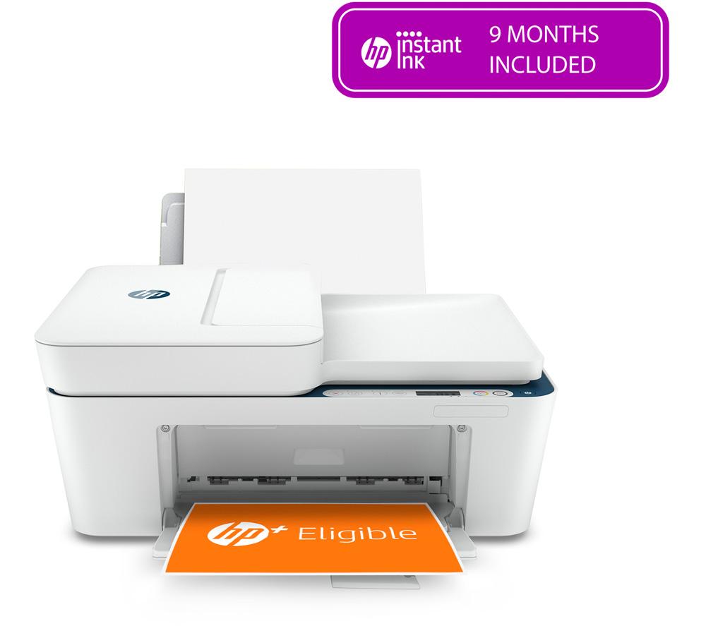 HP HP DeskJet Plus 4130e All-in-One Wireless Inkjet Printer with HP, Blue,White