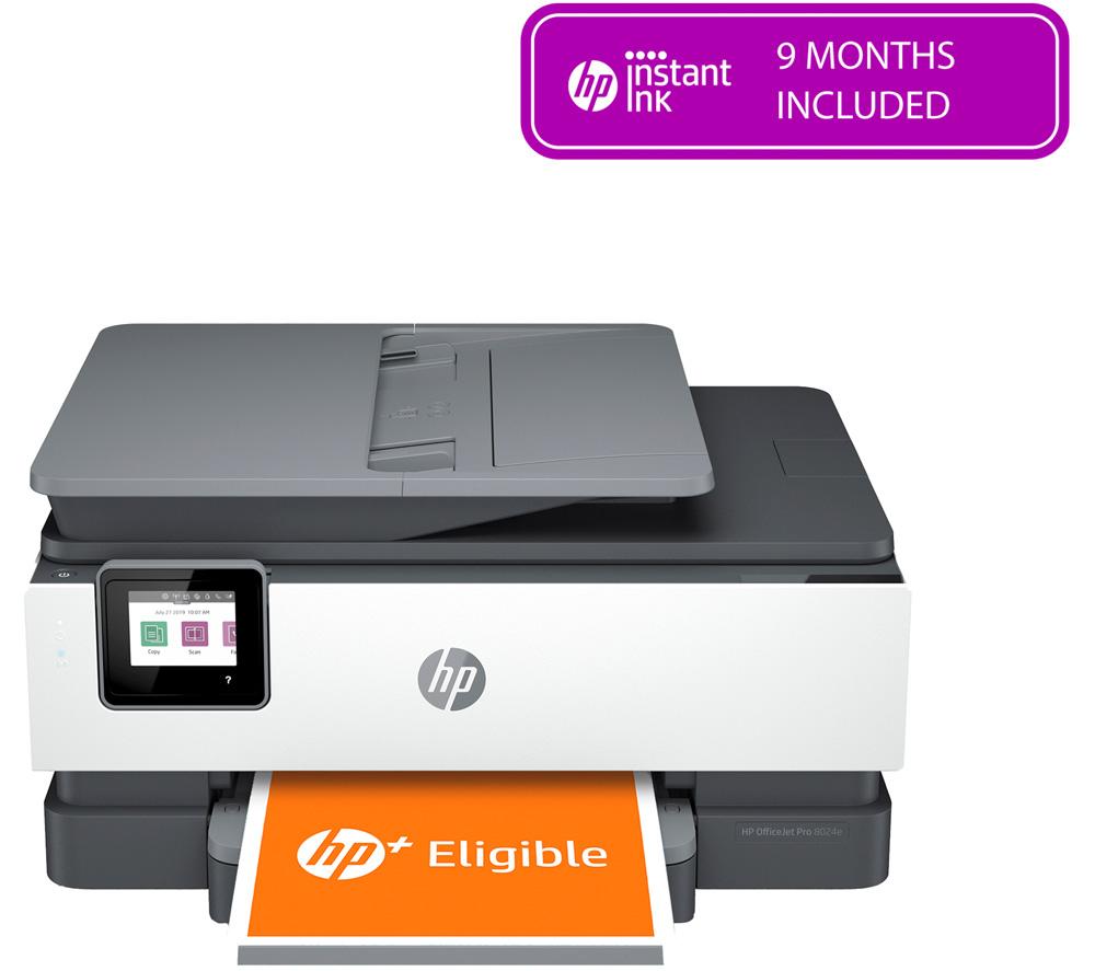 HP OfficeJet Pro 8024e All-in-One Wireless Inkjet Printer with Fax & HP ...