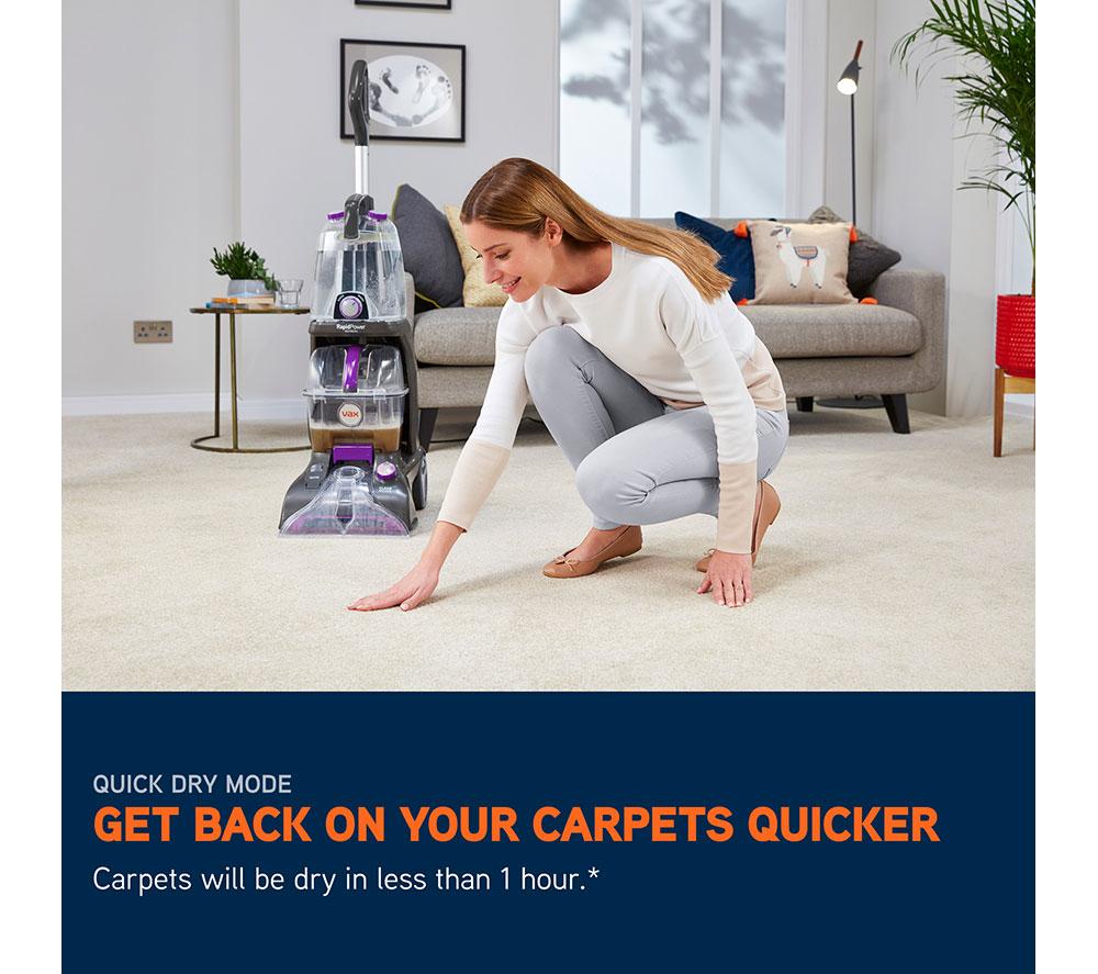 VAX Rapid Power Refresh CDCW-RPXR Upright Carpet Cleaner - Purple & Graphite image number 6 of 10