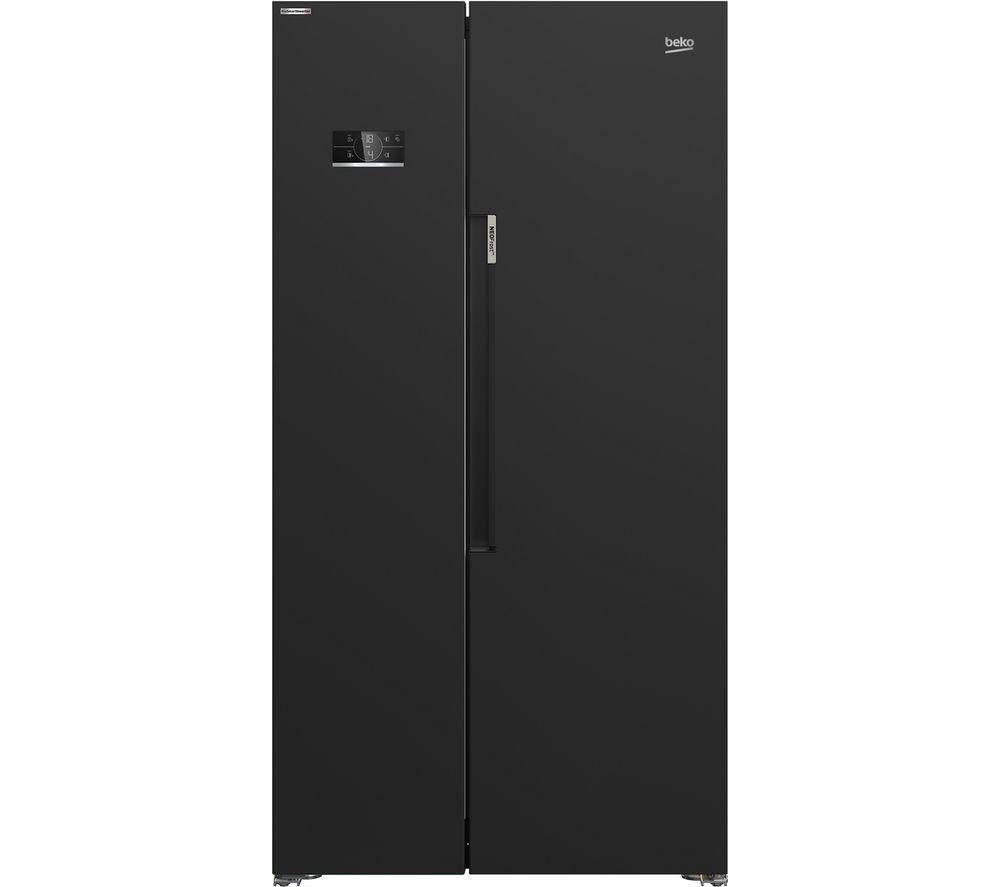 BEKO ASL1342B American-Style Fridge Freezer - Black