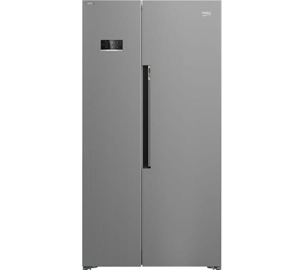 BEKO ASL1342S American-Style Fridge Freezer - Silver image number 0