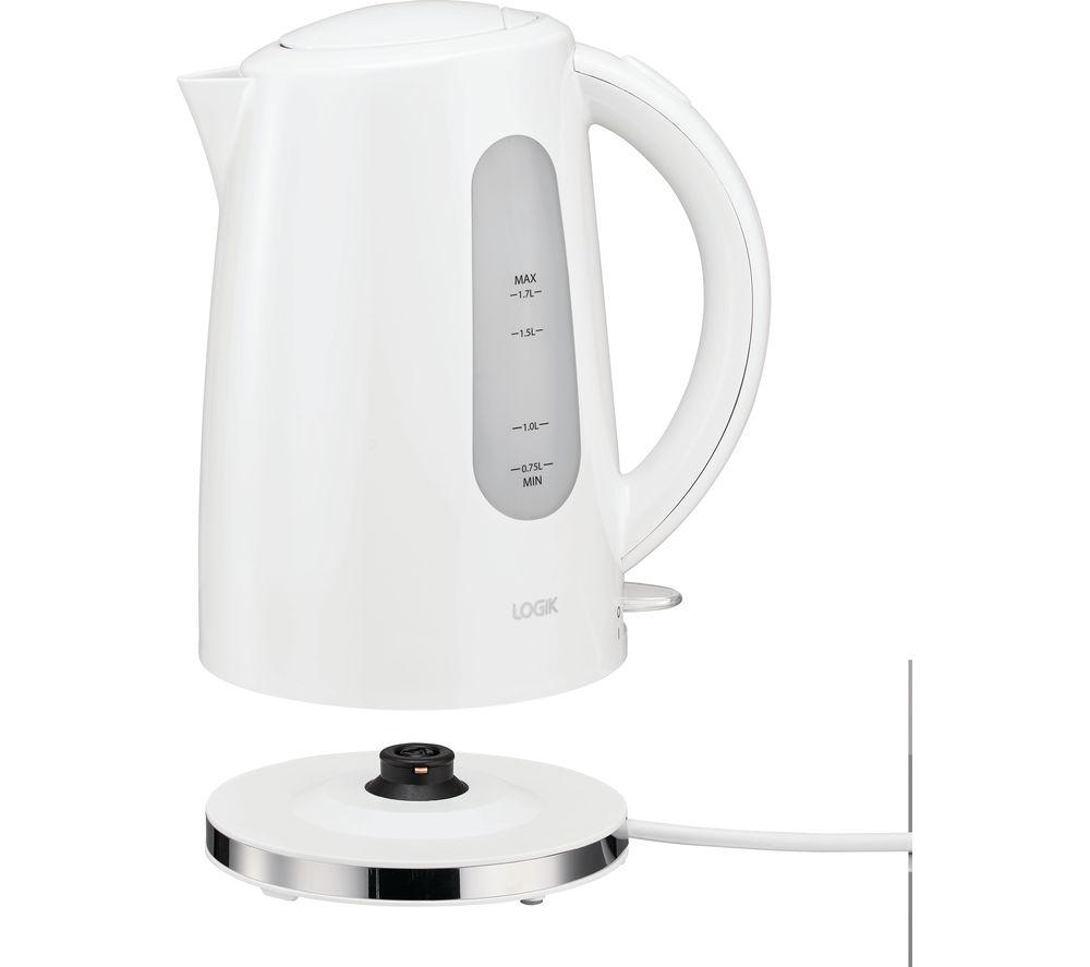 LOGIK L17PKWS21 Jug Kettle - White & Stainless Steel