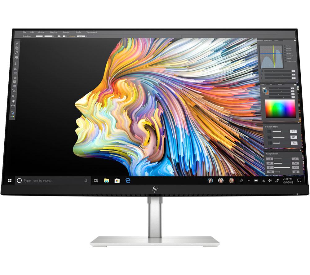 Image of HP U28 4K Ultra HD 28" IPS LCD Monitor - Black & Silver, Black,Silver/Grey
