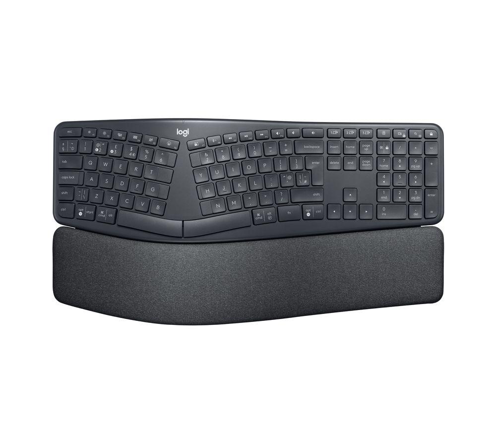 LOGITECH ERGO K860 Wireless Keyboard - Graphite, Black