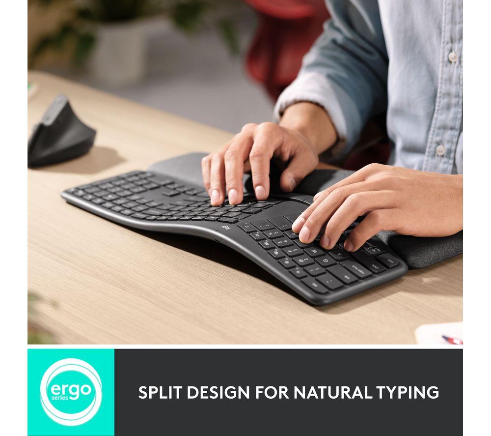 LOGITECH ERGO K860 Wireless Keyboard - Graphite image number 3 of 13