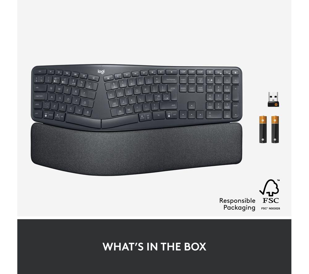 Buy LOGITECH ERGO K860 Wireless Keyboard - Graphite | Currys