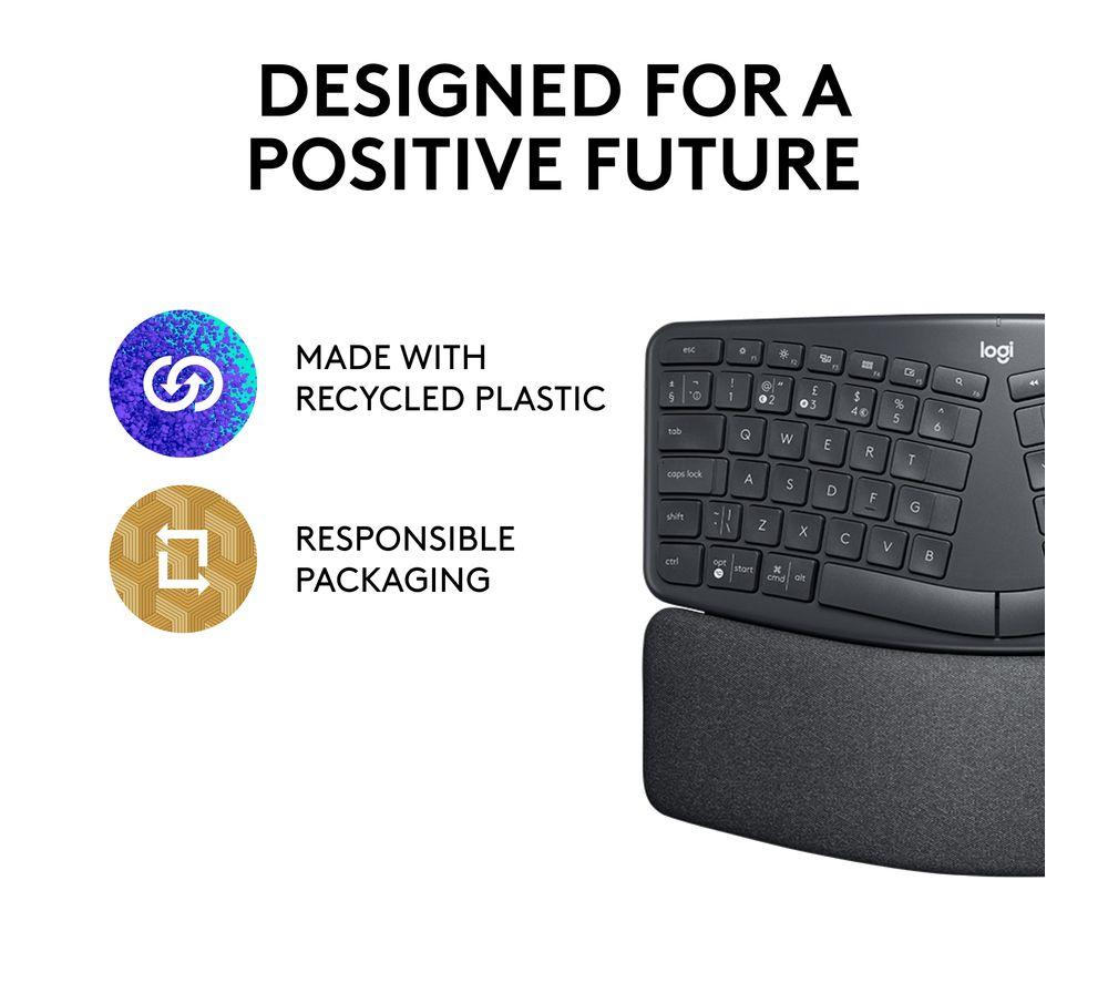 LOGITECH ERGO K860 Wireless Keyboard - Graphite image number 12 of 13