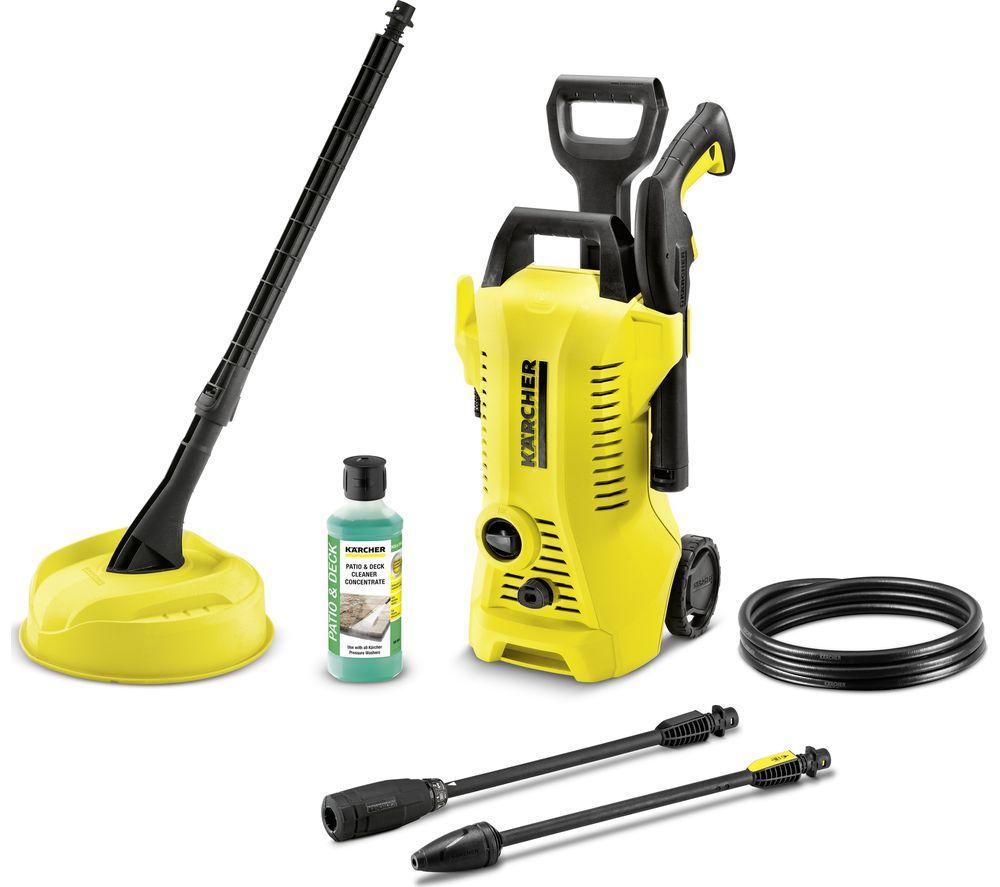 KARCHER K2 Power Control Home Pressure Washer - 110 bar, Black,Yellow