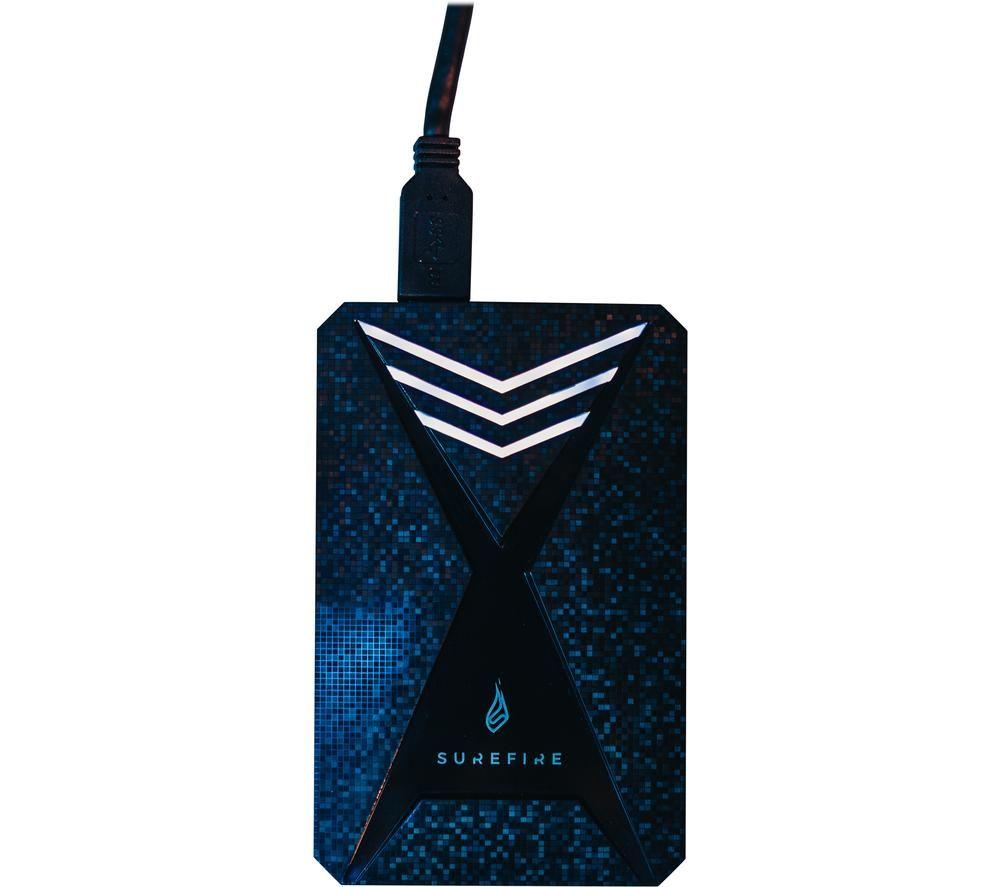 SUREFIRE GX3 Gaming External SSD - 512 GB, Black, Black at Currys PC World
