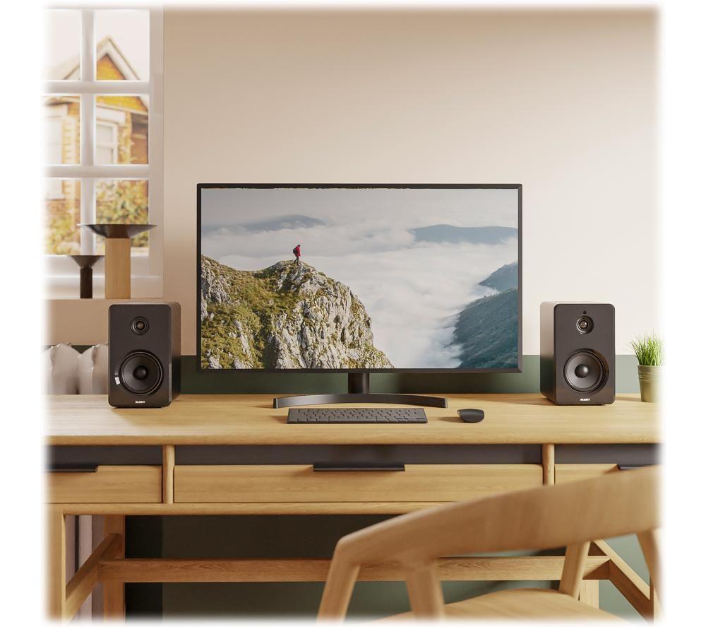 MAJORITY D40 Bluetooth Bookshelf Speakers - Black image number 2 of 24