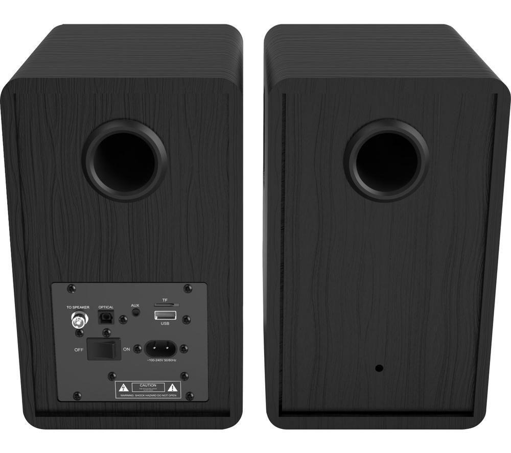 MAJORITY D40 Bluetooth Bookshelf Speakers - Black image number 6 of 24