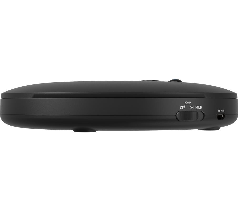 OAKCASTLE CD100 Bluetooth Personal CD Player - Black image number 4 of 5