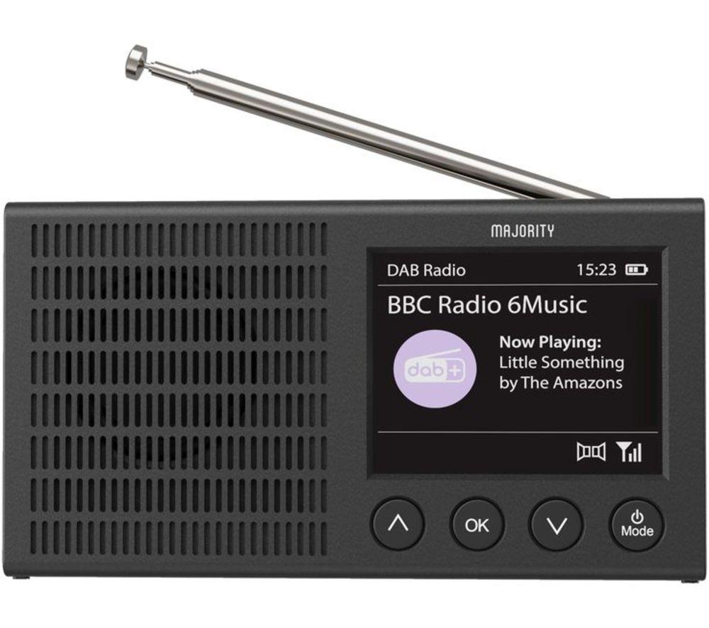 Dab/dab+ And Fm Digital Radio, Mains And Battery Powered Radio Rechargeable  Portable Radio With Bluetooth, 80 Preset Stations, Dual Alarm, Color Lcd D