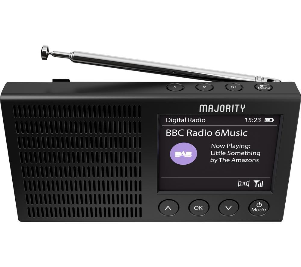 MAJORITY EDD-DAB-BLK Eddington Portable DAB+/FM Smart Bluetooth Radio - Black image number 2 of 9