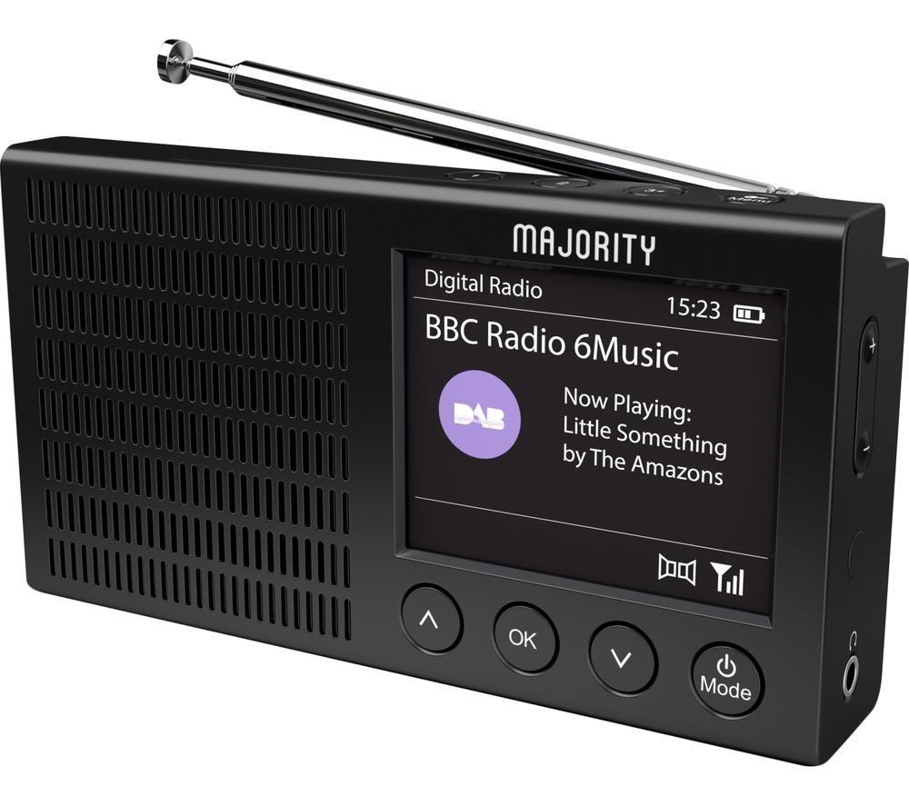 MAJORITY EDD-DAB-BLK Eddington Portable DAB+/FM Smart Bluetooth Radio - Black image number 3 of 9