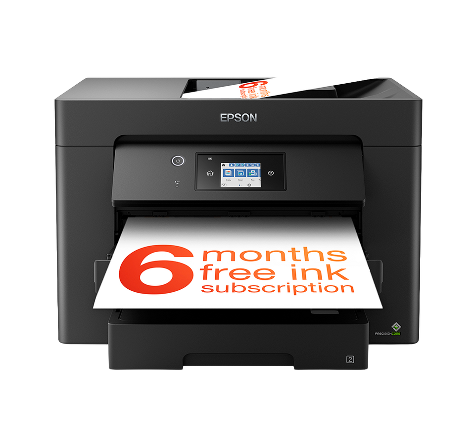 EPSON WorkForce WF-7830DTWF All-in-One Wireless A3 Inkjet Printer & Fax with 6 Months ReadyPrint Subscription