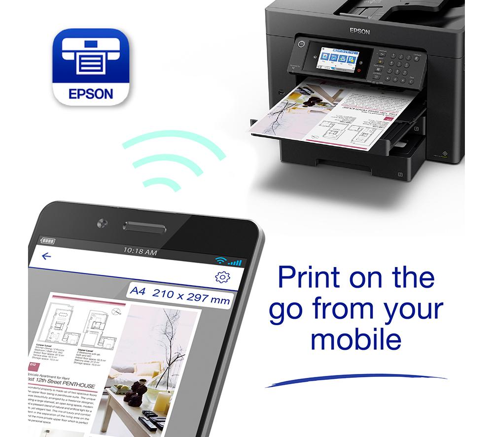 EPSON WorkForce WF-7840DTWF All-in-One Wireless A3+ Inkjet Printer with Fax image number 7 of 9