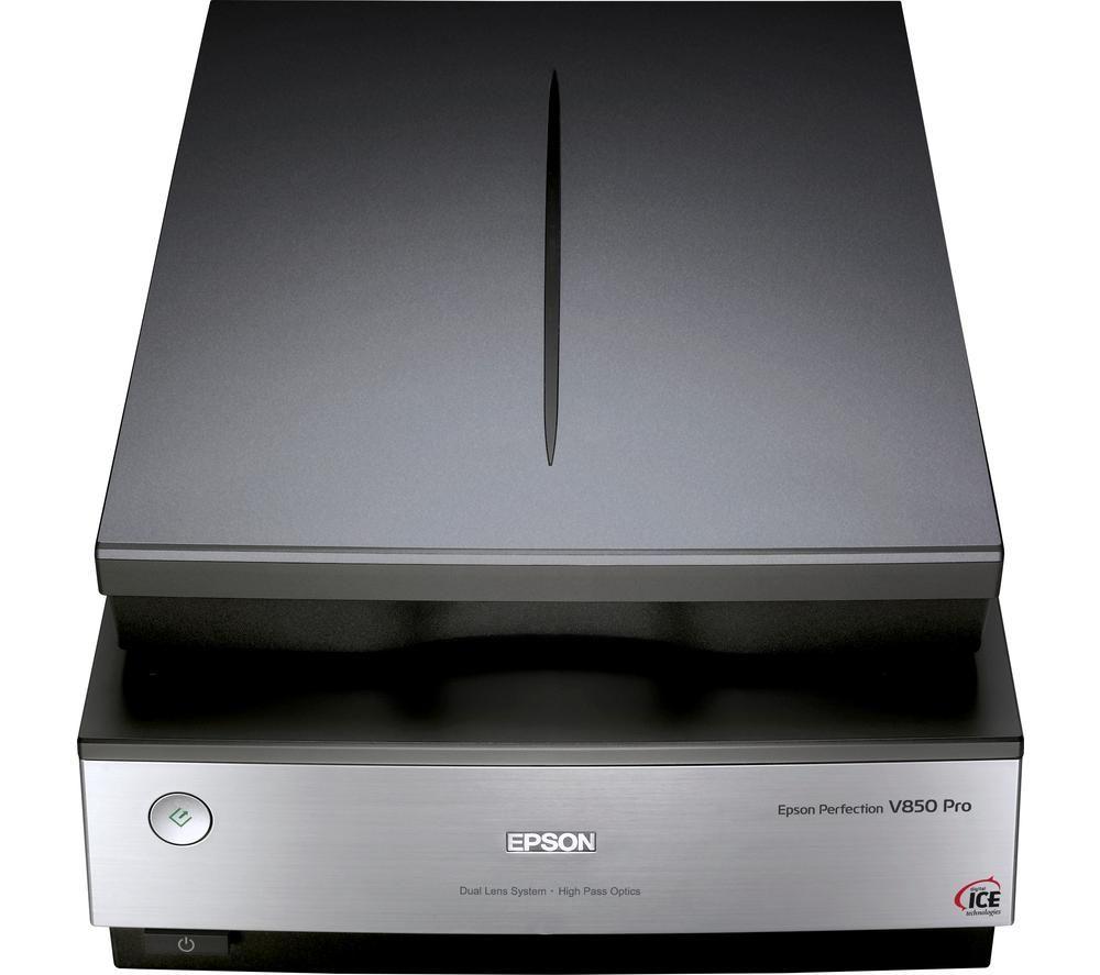 Image of EPSON Perfection V850 Pro Photo Scanner, Silver/Grey