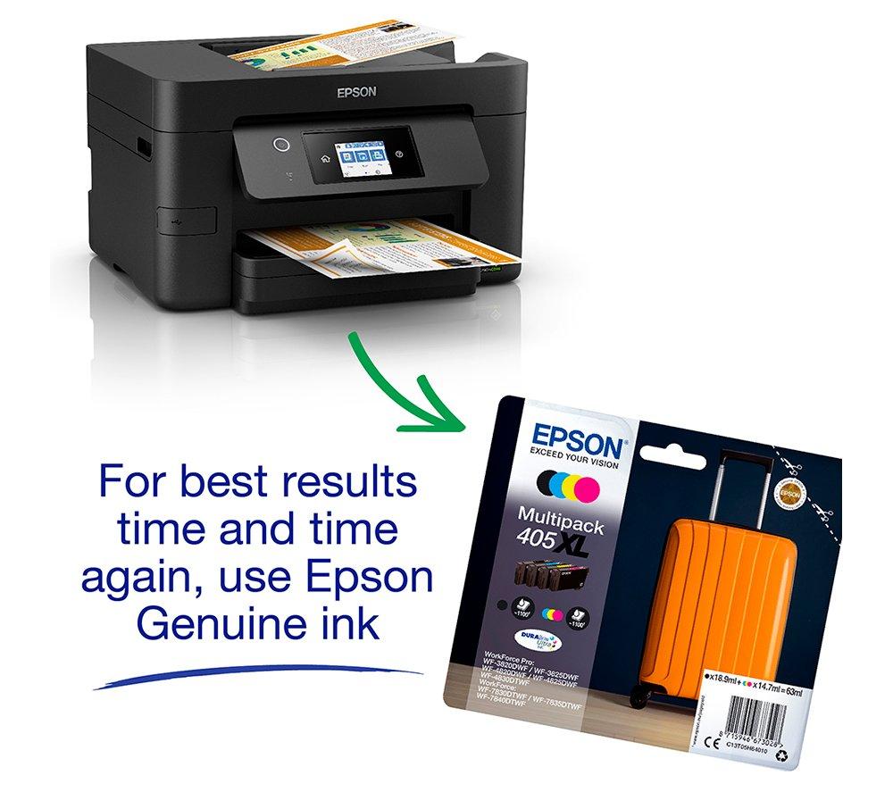 EPSON WorkForce Pro WF-3820DWF All-in-One Wireless Inkjet Printer with Fax image number 9 of 12