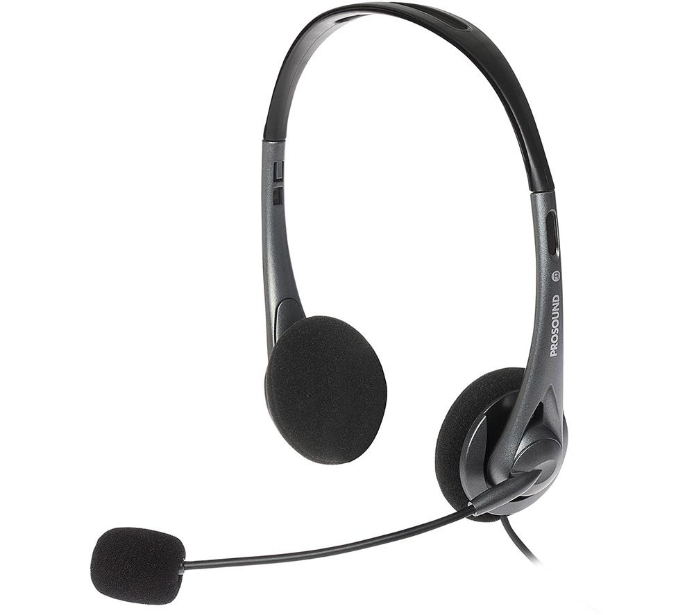Image of PROSOUND PROS-USBHS Headset - Black, Black