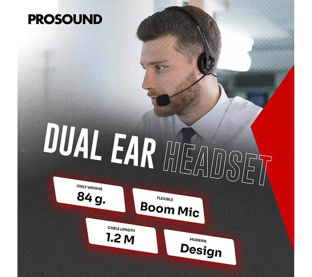 PROSOUND PROS-USBHS Headset - Black image number 3 of 9