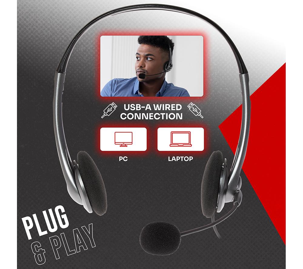 PROSOUND PROS-USBHS Headset - Black image number 5 of 9
