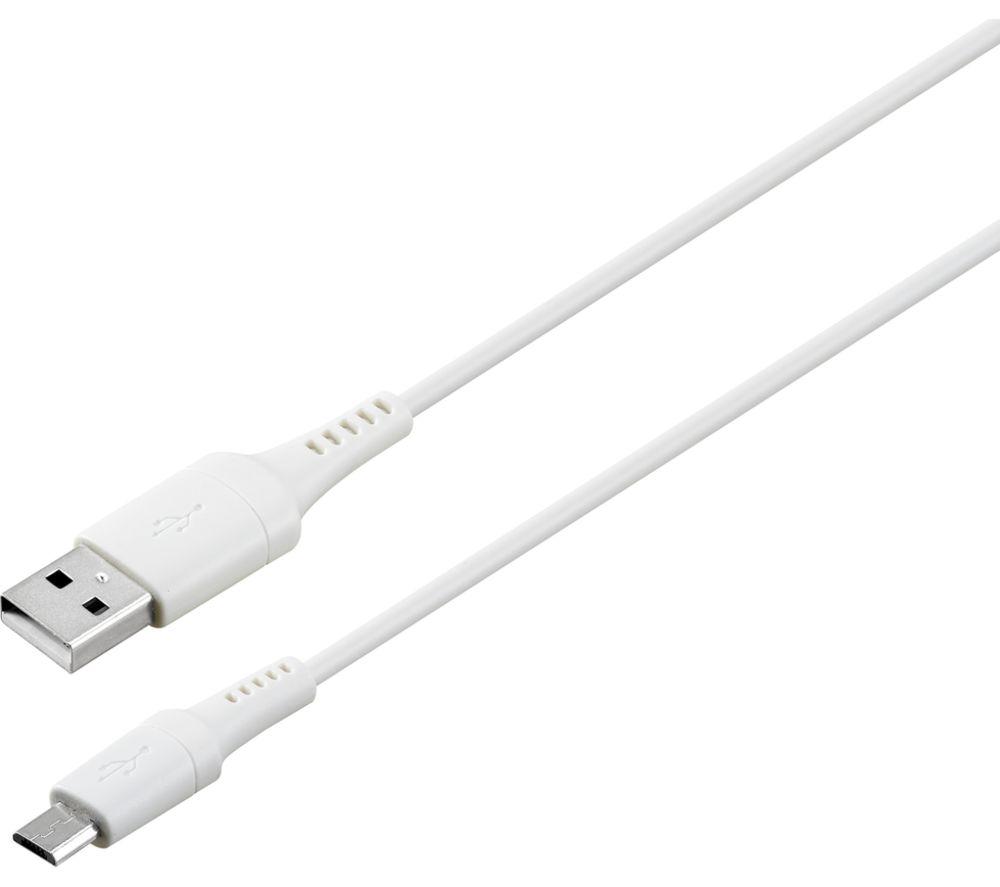 GOJI USB Type-A to Micro USB 1m Cable - White image number 2 of 2