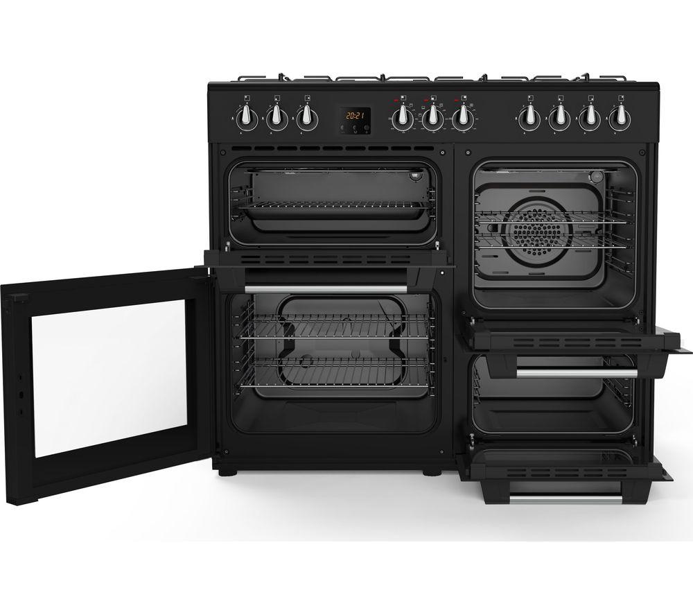 Buy LOGIK LRC100B21 100 cm Dual Fuel Range Cooker Black Currys