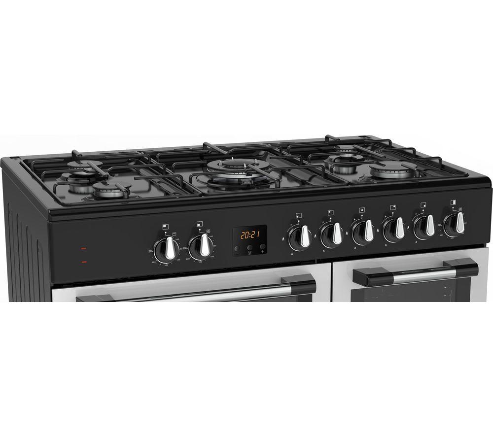 LOGIK LRC90S21 90 cm Dual Fuel Range Cooker - Silver image number 5 of 6
