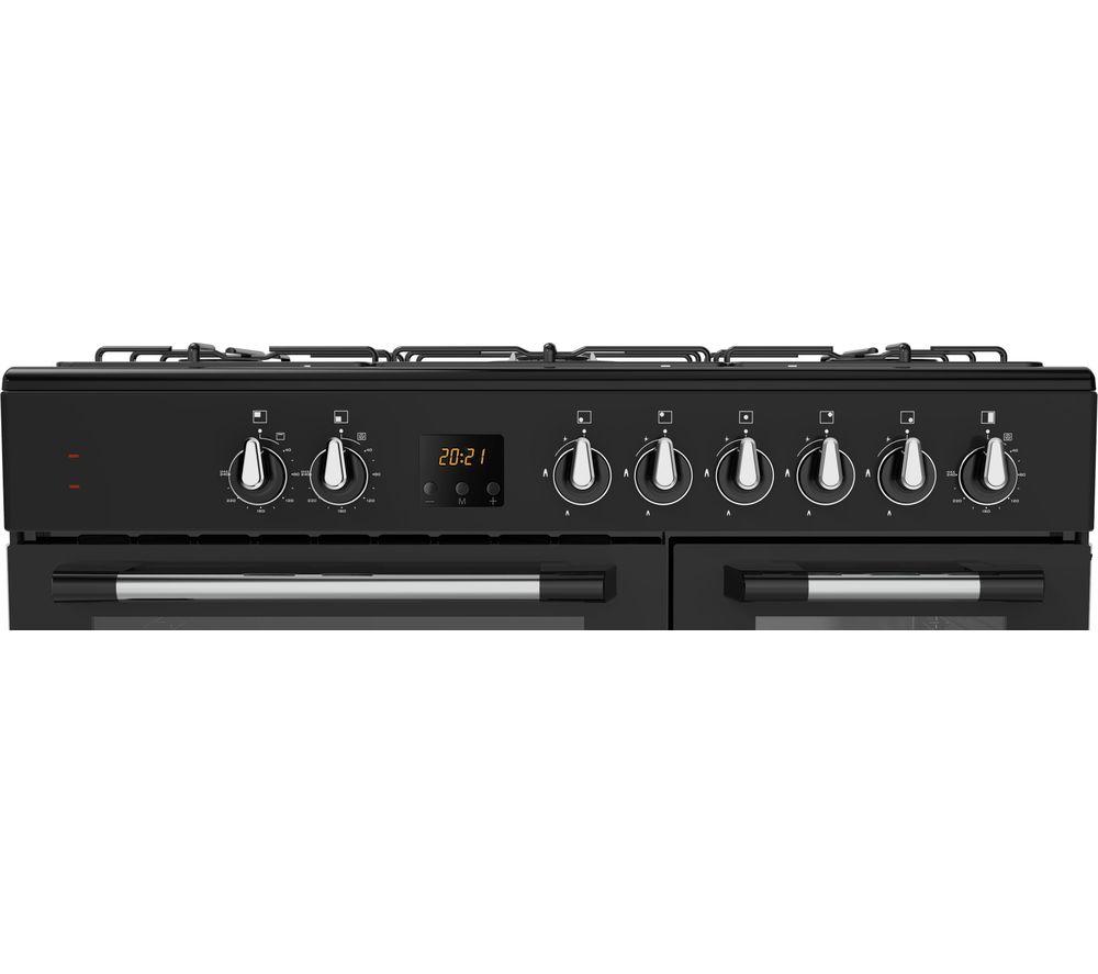 LOGIK LRC90B21 90 cm Dual Fuel Range Cooker - Black image number 6 of 8