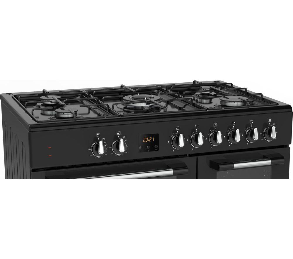 LOGIK LRC90B21 90 cm Dual Fuel Range Cooker - Black image number 7 of 8