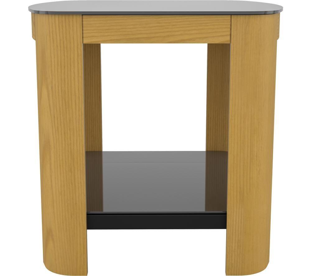AVF Affinity 500 FT50AFFO Side Table - Oak & Black Glass image number 5 of 7