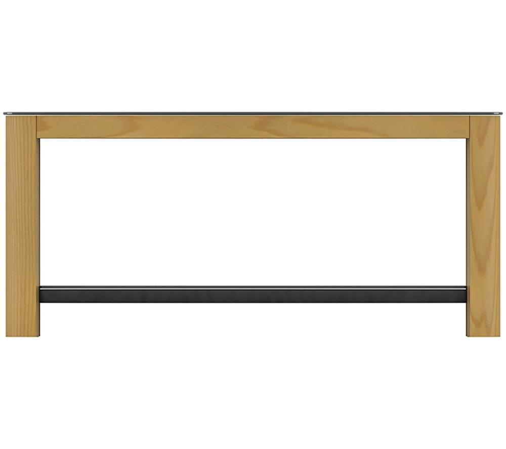 AVF Affinity 1000 FT100AFFO Coffee Table - Oak & Black Glass image number 5 of 8