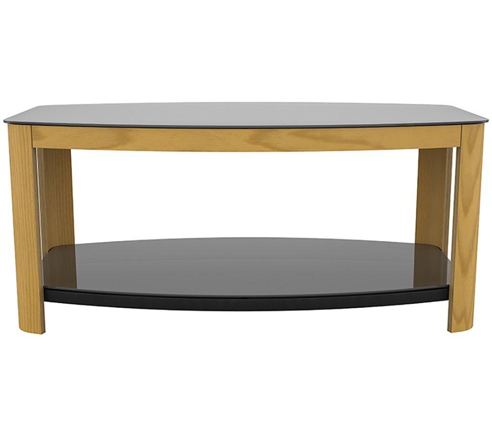 AVF Affinity 1000 FT100AFFO Coffee Table - Oak & Black Glass image number 7 of 8