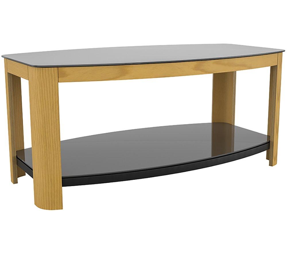 AVF Affinity 1000 FT100AFFO Coffee Table - Oak & Black Glass image number 8 of 8