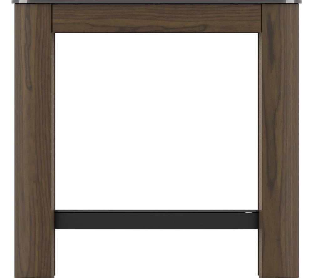 AVF Affinity 500 FT50AFFW Side Table - Walnut & Black Glass image number 4 of 7