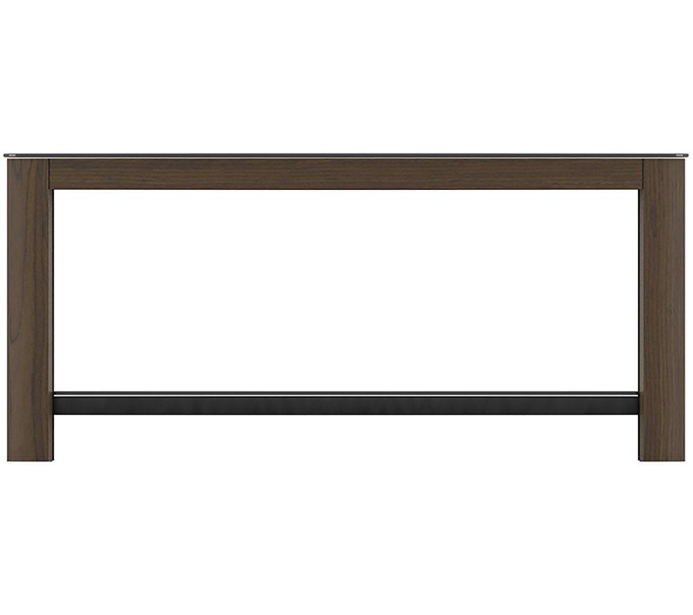 AVF Affinity 1000 FT100AFFW Coffee Table - Walnut & Black Glass image number 4 of 5