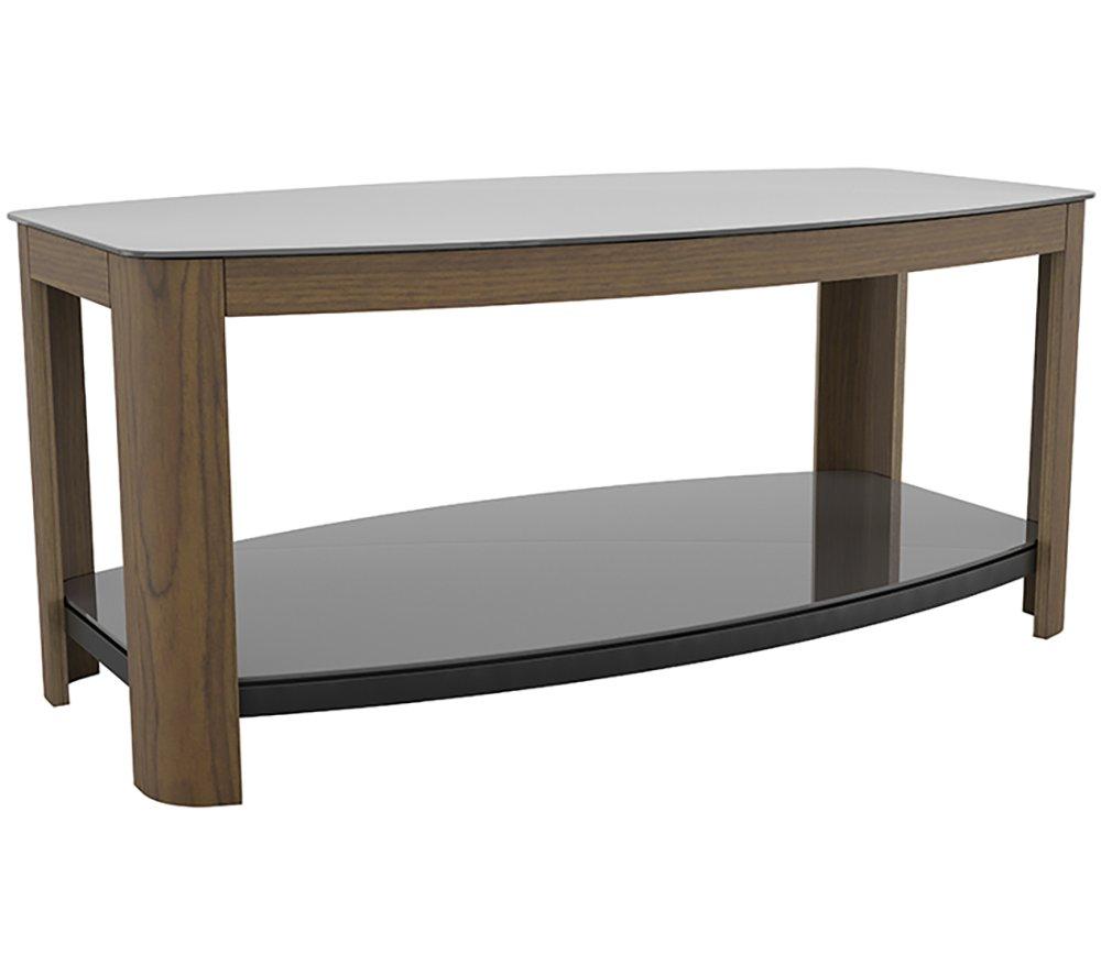 AVF Affinity 1000 FT100AFFW Coffee Table - Walnut & Black Glass image number 5 of 5