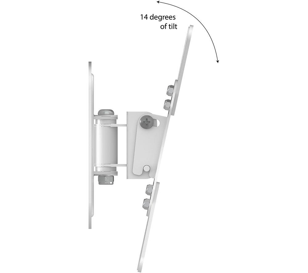 AVF MRL22W Tilt & Swivel 12-43" TV & Monitor Bracket - White image number 5 of 8