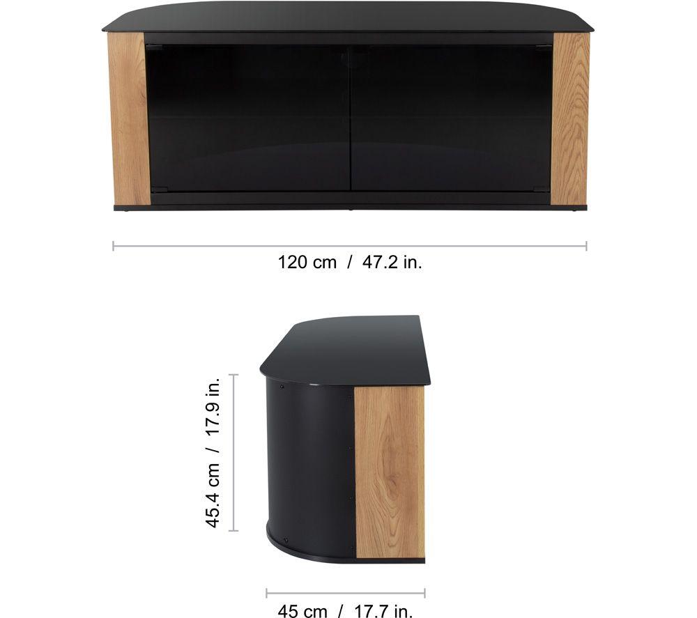 AVF Gallery FS1200GARW 1200 mm Corner TV Stand for up to 60" TVs &ndash; Rustic Wood image number 10 of 10