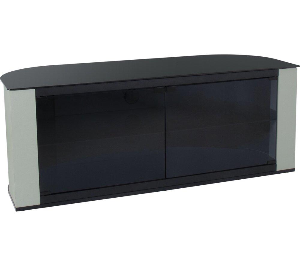 Avf Gallery Fs1200gapg 1200 Mm Corner Tv Stand For Up To 60" Tvs Ð Pebble Grey, Black,Silver/Grey