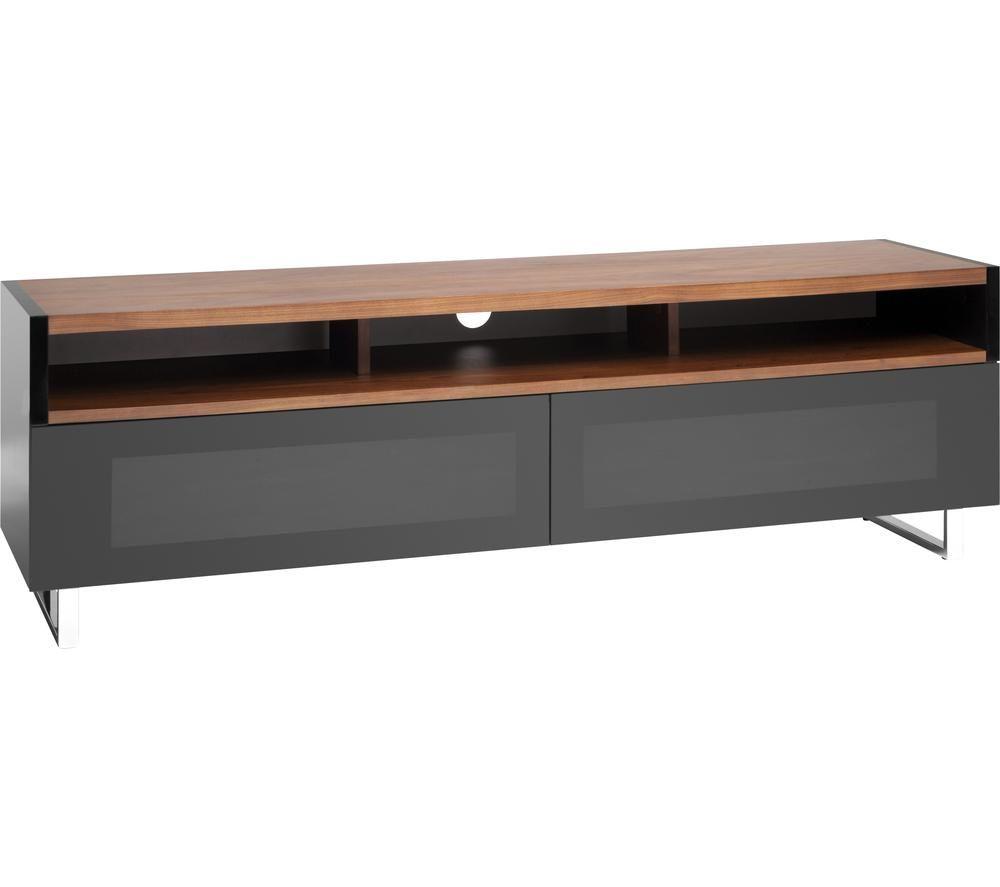 Avf Panorama Plus Pm160wbx 1600 Mm Tv Stand  Black & Walnut, Black,Brown