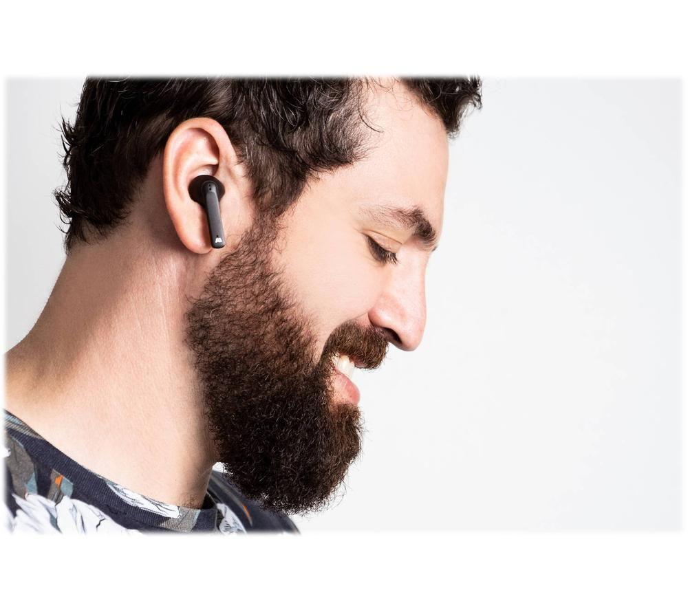 AUSOUNDS AU-Frequency Wireless Bluetooth Noise-Cancelling Earphones - Black image number 2 of 4