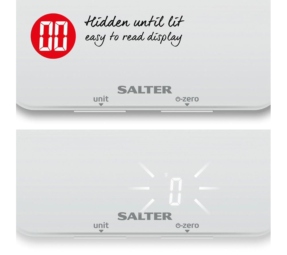 SALTER Ghost 1180 WHDR Digital Kitchen Scales - White image number 4 of 7