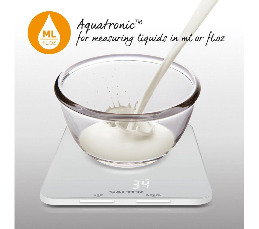 SALTER Ghost 1180 WHDR Digital Kitchen Scales - White image number 5 of 7