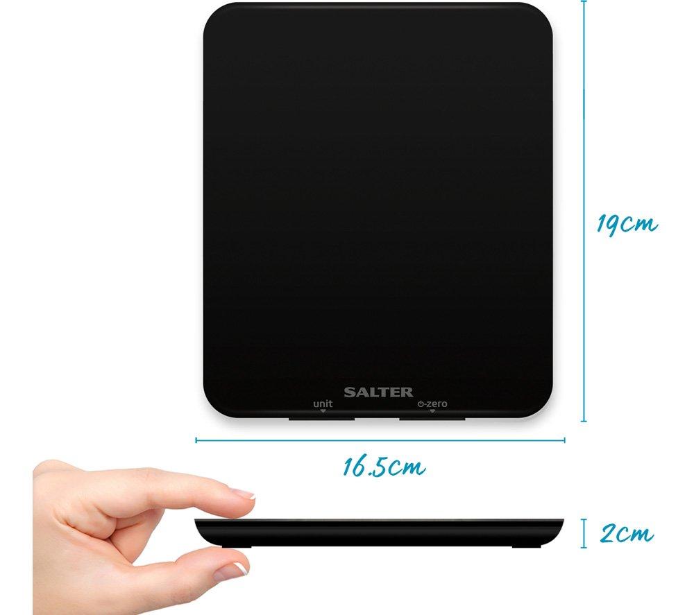 SALTER Phantom 1180 BKDR Digital Kitchen Scales - Black image number 6 of 6