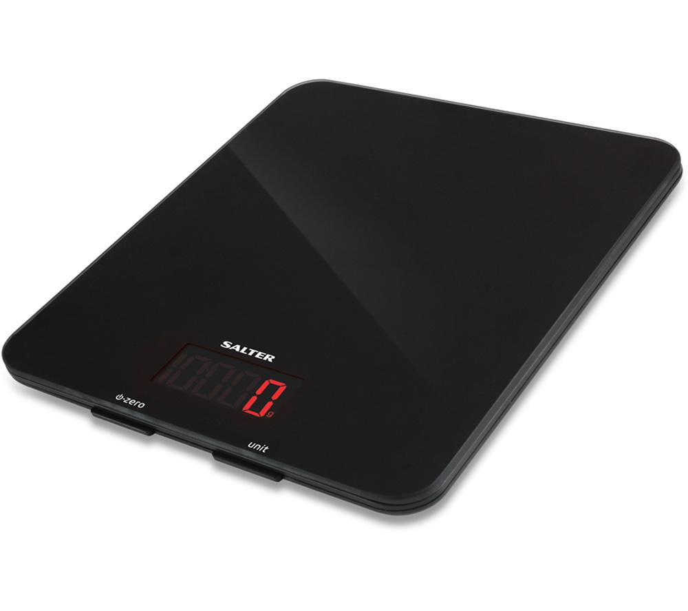 Salter 1160 Bkdr Digital Kitchen Scales - Black, Black