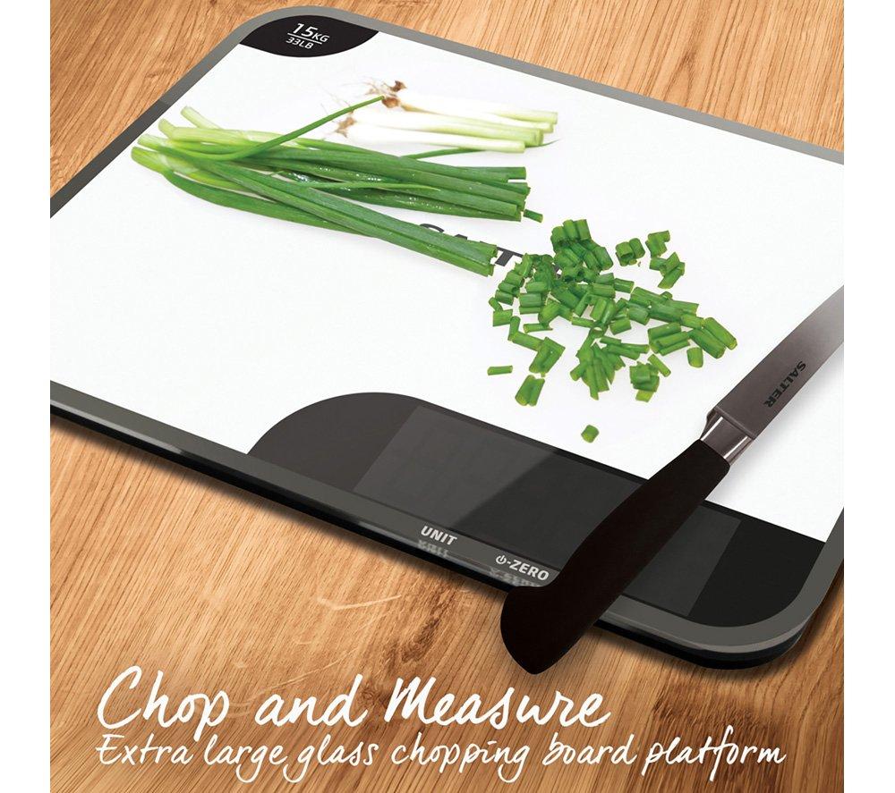 SALTER Aquatronic 1079 WHDR Digital Kitchen Scales - Black & White image number 4 of 8