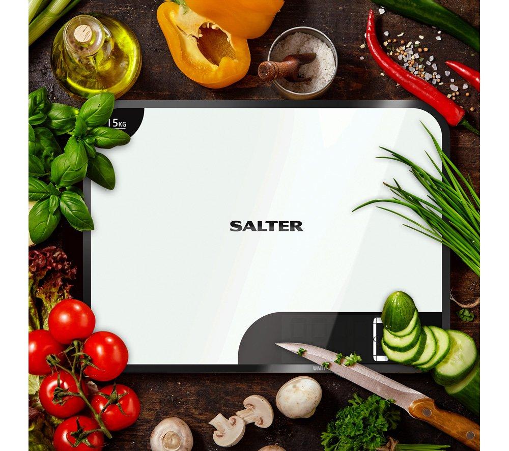 SALTER Aquatronic 1079 WHDR Digital Kitchen Scales - Black & White image number 8 of 8